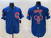 Men's Chicago Cubs Royal Harry Caray 'Holy Cow' Patch Limited Stitched Jersey,baseball caps,new era cap wholesale,wholesale hats